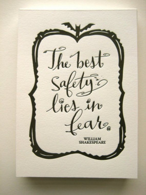 Gorgeous letterpress version of one of my favorite Shakespeare quotes.
