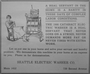 1920 ad: Solve Your Servant and Laundry Problems