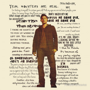 Dean Winchester quotes - red by Amberdreams