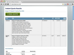 GPS Tracking Website and Online Quote Builder — Case Study