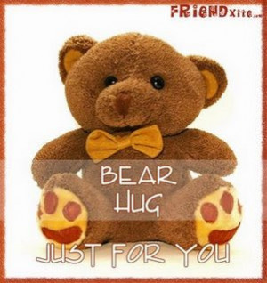 , from YUMMYLICIOUS for my big bear hug. My HUGS to you too. The bear ...