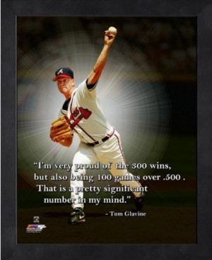 Tom Glavine Atlanta Braves MLB Pro Quotes Photo (Size: 9