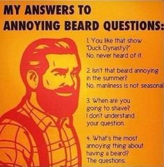 Annoying beard questions // funny pictures - funny photos - funny ...