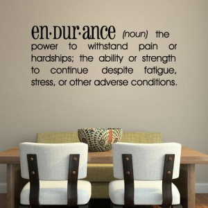 Endurance-Vinyl-Wall-Sticker-Definition-Quote-Wall-Art-Transfer-Decal ...