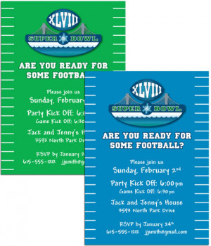 Super Bowl Party Invitations Printable Free