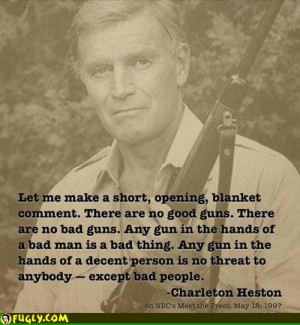 Charlton Heston Quote On Guns