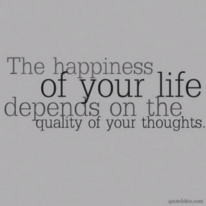 Think happy thoughts!