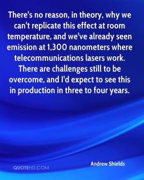 , in theory, why we can't replicate this effect at room temperature ...