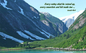 Isaiah 40:4 – Power of God Papel de Parede Imagem