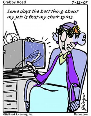 ... this job is that my chair spins at job interview its important to look