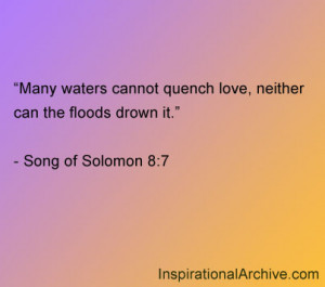 Many waters cannot quench, Quotes