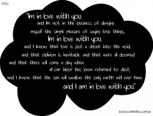 Love: The Fault In Our Stars A Teenage Quotes About Love ~ Love