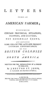 Page reads: LETTERS FROM AN AMERICAN FARMER DESCRIBING CERTAIN ...