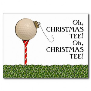 ... Hotels & Spas thought this was very cute :) GOLF CHRISTMAS POSTCARD