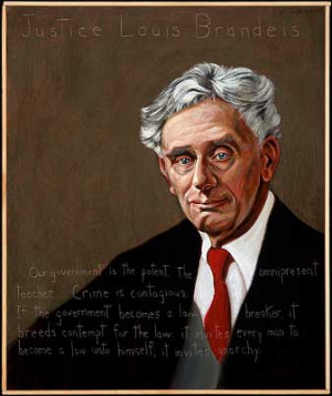 Louis Brandeis Portrait by Robert Shetterly