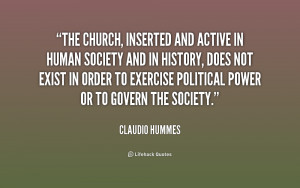 The church, inserted and active in human society and in history, does ...