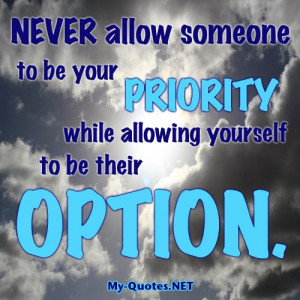 priority vs option