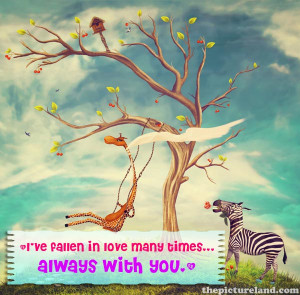 Cute Pictures Of Love Sayings Of Zebra And Giraffe