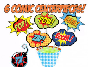 Home » View All Themes » Superhero Comic » Superhero Comic Signs ...