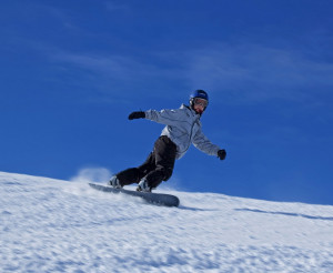 associated with learning how to snowboard, with lessons and practice ...