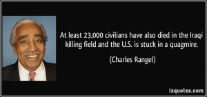 At least 23,000 civilians have also died in the Iraqi killing field ...