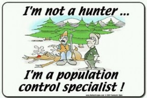 Population Control Specialist. I was actually introduced to a birding ...