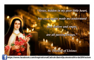 St. Therese Of Lisieux Quote