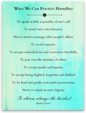 humility- mother teresa Bohemian Vintage, Quotes On Humility, Blessed ...