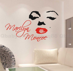 Details about Marilyn Monroe Wall Quote decal Removable stickers decor ...