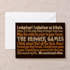 Hunger Games Quotes Greeting Cards (Pk of 10) for