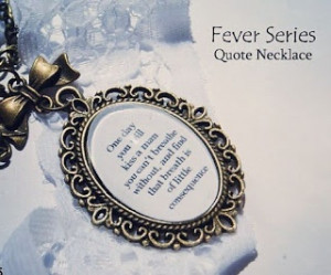 Jericho Barrons handmade quote necklace. From Karen Marie Monings ...