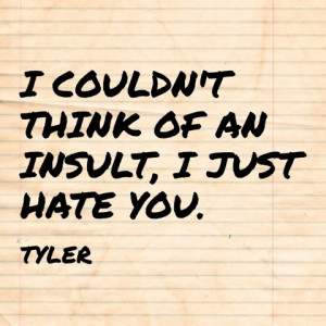 Definitely not said to me