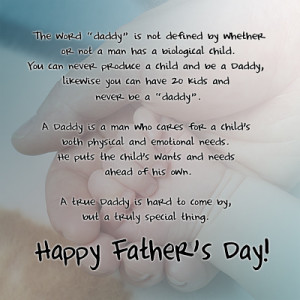 Just want to wish all the dads, step-dad etc. a Happy Fathers day!