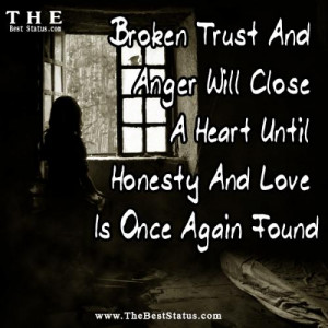 Trust Is A Mirror, OnceIt Breaks,Its Gone...However UTry To Put It ...