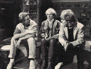 Simon Lebon, Andy Warhol, Nick Rhodes.