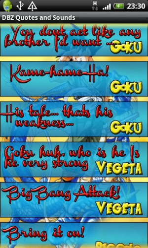 Dragon Ball Z Quotes & Sounds Screenshot 1