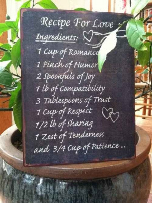 Ingredients for Love