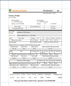 Looking for sample service work order report templates?