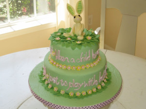 Velveteen Rabbit Baby Shower Cake