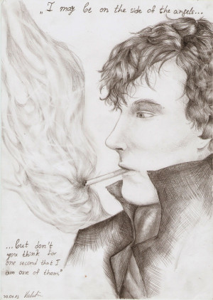 Sherlock Quotes Side Of The Angels I may be on the side of the