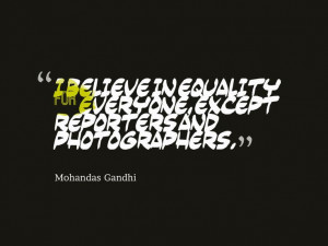Quote about believing in equality