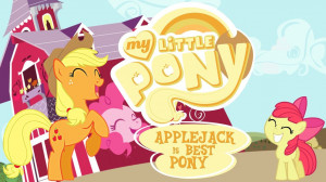 Wallpaper Applejack is best pony by Barrfind
