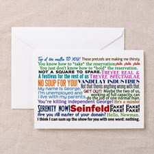 Seinfeld Quotes Greeting Card for