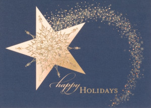Shooting Stars Christmas Card