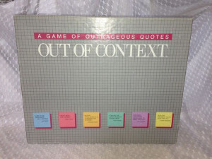 Board Game Out of Context Outrageous Quotes Complete Set Adult Party