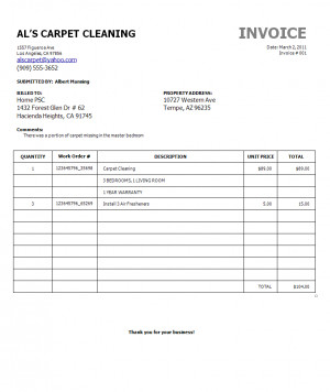 home cleaning business forms for free