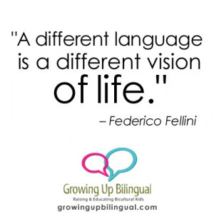 different language is a different vision of life