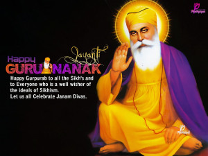 Happy Guru Nanak Jayanti Quotes with eCards and Wallpapers