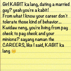 Kabit Quotes Tagalog Landi