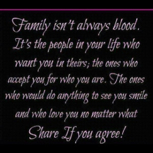 Family... Some are not blood related!
